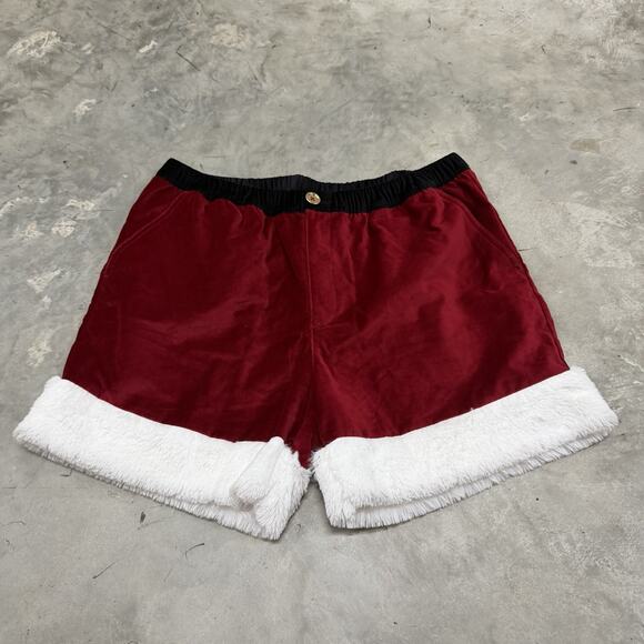 Chubbies Ol St. Nicks Men XL Red 7” Holiday Christmas Theme Santa Shorts Regular - Picture 1 of 7